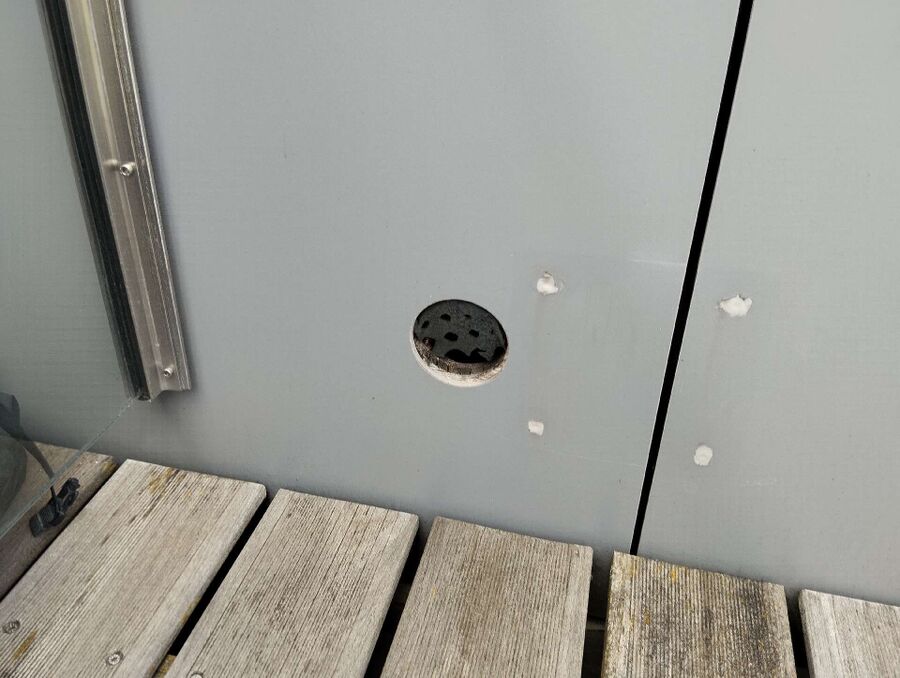 Bee nest at the house remove