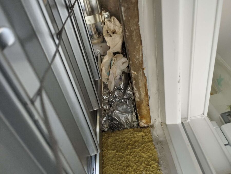 Bee nest at the house remove