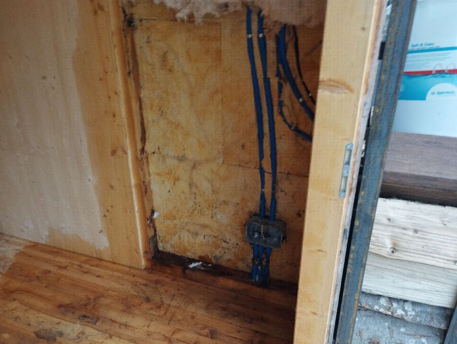 Bee nest at the house remove