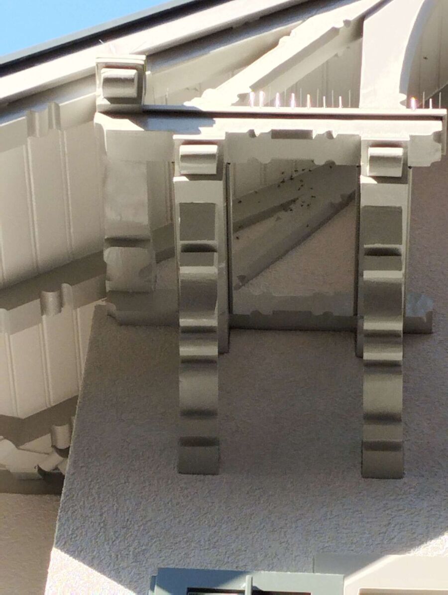 Bee nest at the house remove